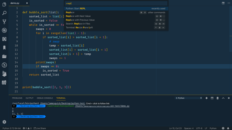 coding python on mac